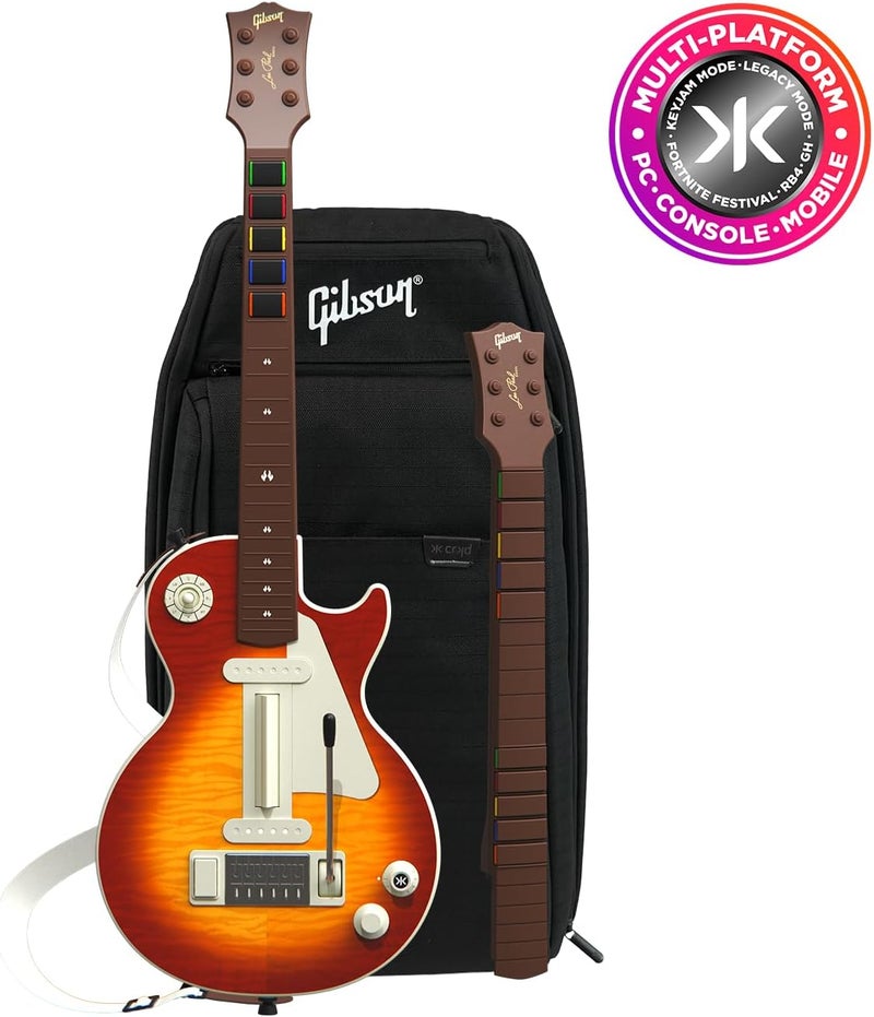 CRKD Gibson Les Paul Cherry Sunburst Pro Edition Guitar Controller Collectors Bundle (Multi-platform) - Image 1