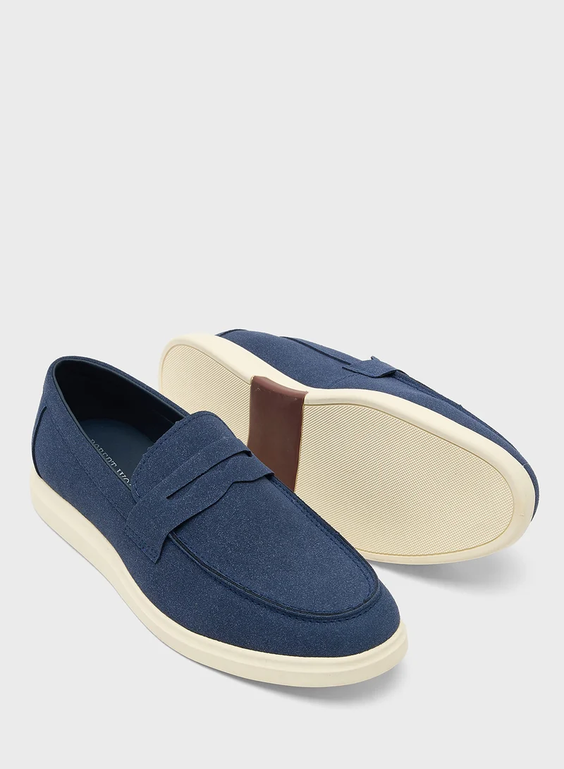 Robert Wood Smart Casual Suede Slip Ons