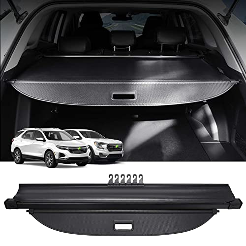 Powerty Cargo Cover for 20182023 2024 Chevy Chevrolet EquinoxGMC Terrain Accessories Retractable Trunk Cover All Weather Shielding Shade Cargo Luggage Cover Carbon Fiber