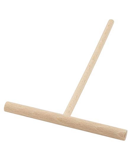 BICB Beechwood Crepe & Pancake Batter Spreader - Wooden T-Shape Scraper Stick for Griddle - Kitchen Tools & Essentials for Flat Tortilla Shells, Roti, Galettes - Round Food Pastry Tool - 5.5 Inches - Image 5