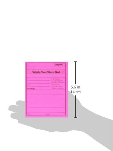 Adams While You Were Out Pads, 4.25 x 5.25 Inches, Assorted Neon Colors, 50 Sheets/Pad (6-Pack) (9711NEON) - Image 3