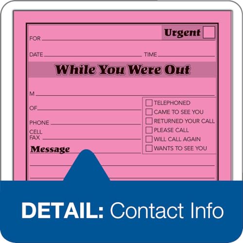 Adams While You Were Out Pads, 4.25 x 5.25 Inches, Assorted Neon Colors, 50 Sheets/Pad (6-Pack) (9711NEON) - Image 2