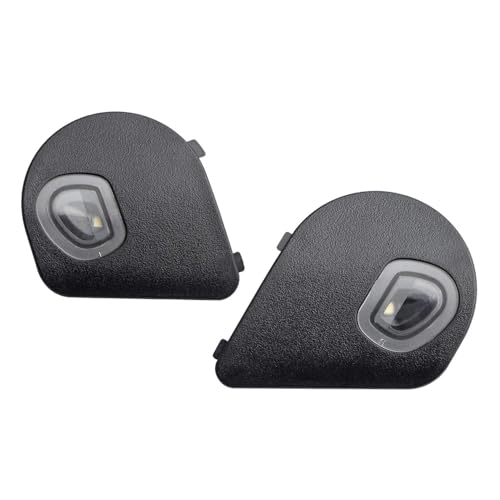 HERCOO LED Puddle Lights Left and Right Side Mirror White Lamps Smoked Lens Compatible with 2010-2018 Dodge Ram 1500 2500 3500, Pack of 2 - Image 1