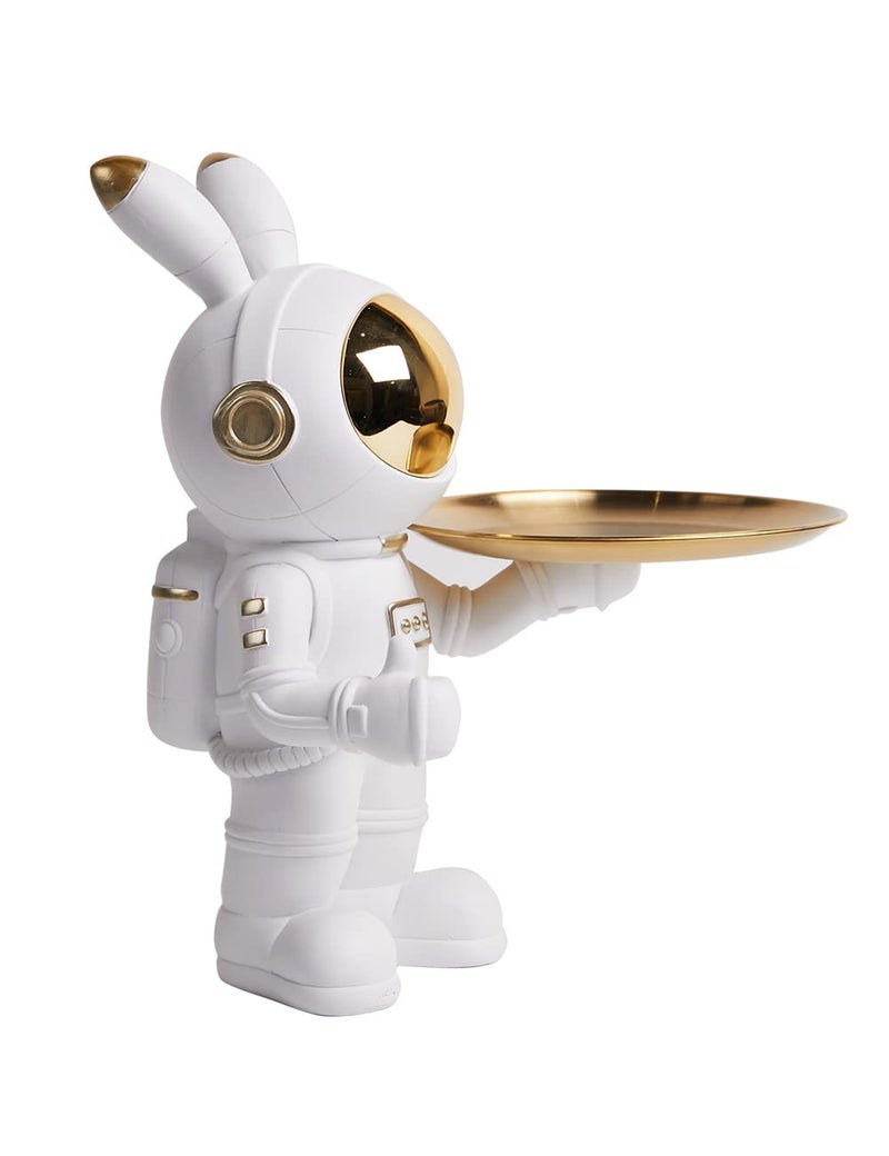 SEINHIJO Astronaut Statue Sculpture Modern Decor Arts Candy Dish Plate Cookie Jar Polyresin Gifts Figurine 122inch