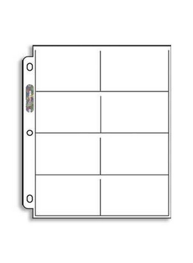 Ultra Pro 20 (عشرون) صفحات جيب مفردة 8 جيوب صفحات (بطاقات توبس بومان 1952 1956 وبطاقات رياضية أخرى) - Image 2