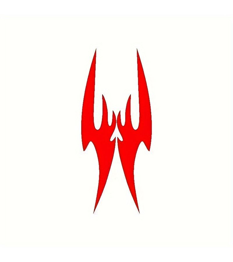 Black Car Sticker Machine Cover Flame Design for Engine Hood Personal Modifications - Image 5