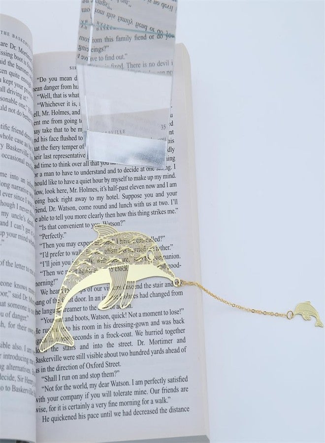 Fermus 6 Pack Metal Animal Bookmarks with Chain, Golden Hollow Bookmark for Book Lovers, Writers, Readers, Children, Teens, Men, Women, Adults - Image 4
