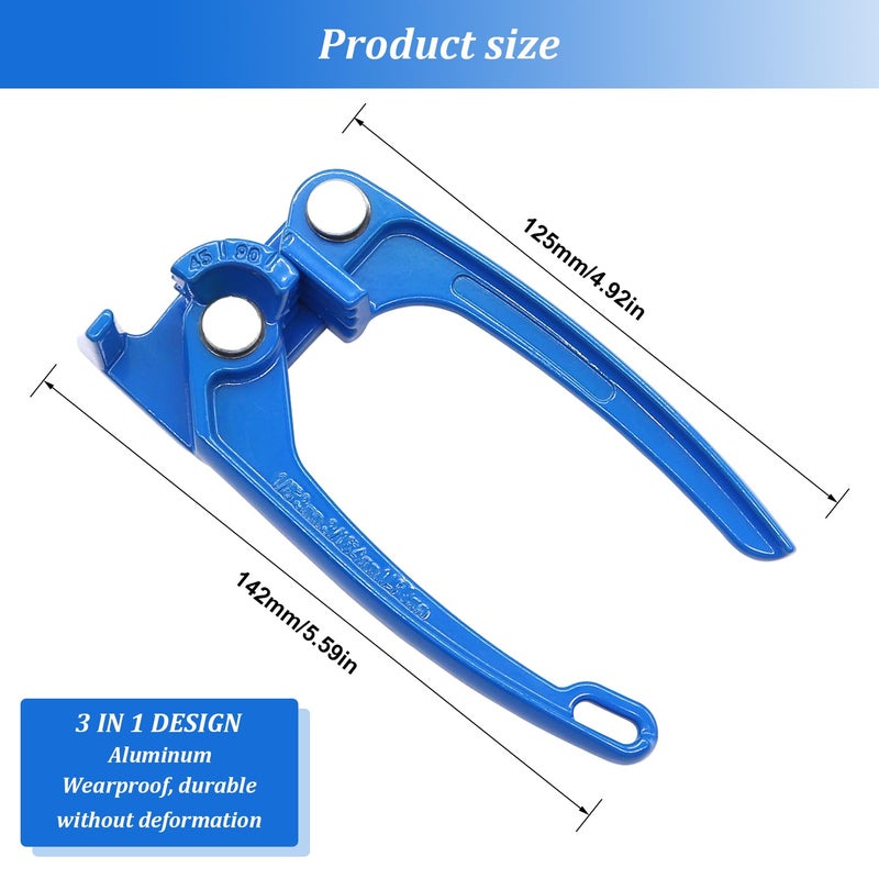 Tnisesm Mini 90 Degree Tubing Bender Tool Fits 1/8-Inch (3mm), 3/16-Inch (4mm), and 1/4-Inch (6mm) Diameter Tubing for Tight Spaces - Image 2
