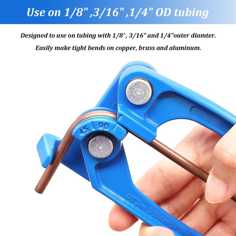 Tnisesm Mini 90 Degree Tubing Bender Tool Fits 1/8-Inch (3mm), 3/16-Inch (4mm), and 1/4-Inch (6mm) Diameter Tubing for Tight Spaces - Image 4