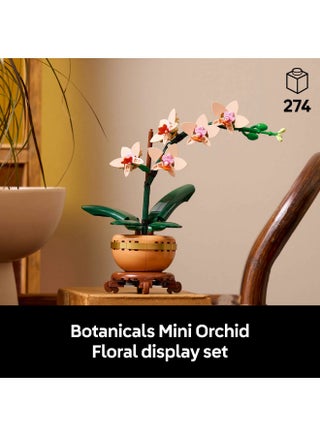 Botanicals Mini Orchid Faux Plant Set for Adults 10343 (Age 18+, 274 Pieces) - view 3