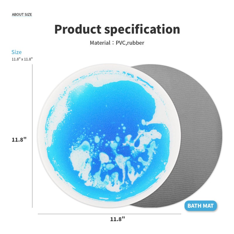 Art3d 9PCS Round Sensory Floor Tiles for Kids, Toddlers and Children, Colorful Liquid Sensory Activity Mat for Active Play and Decorative - Image 5