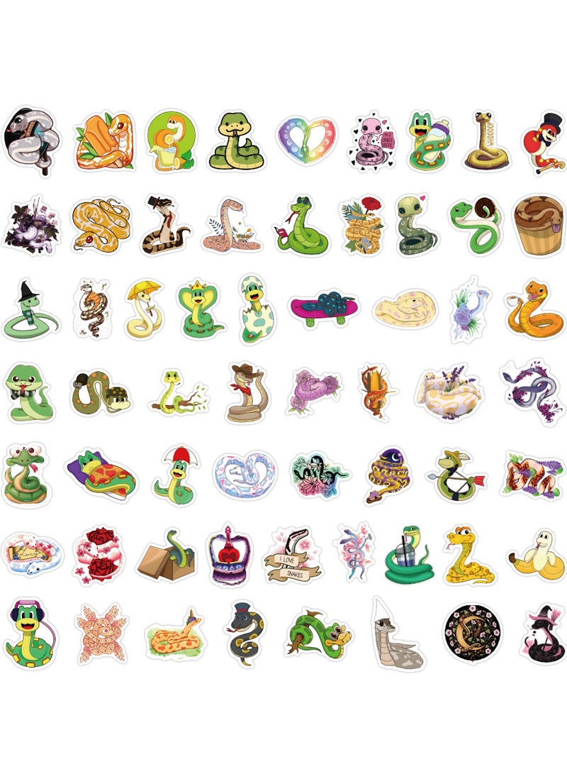 120pcs Snake Stickers for Kids Water Bottles Cute Cartoon Reptile Vinyl Stickers Decals for Laptop Scrapbook Cars Luggage Bike Motorcycle Guitar Bumper Party Favor - Image 3