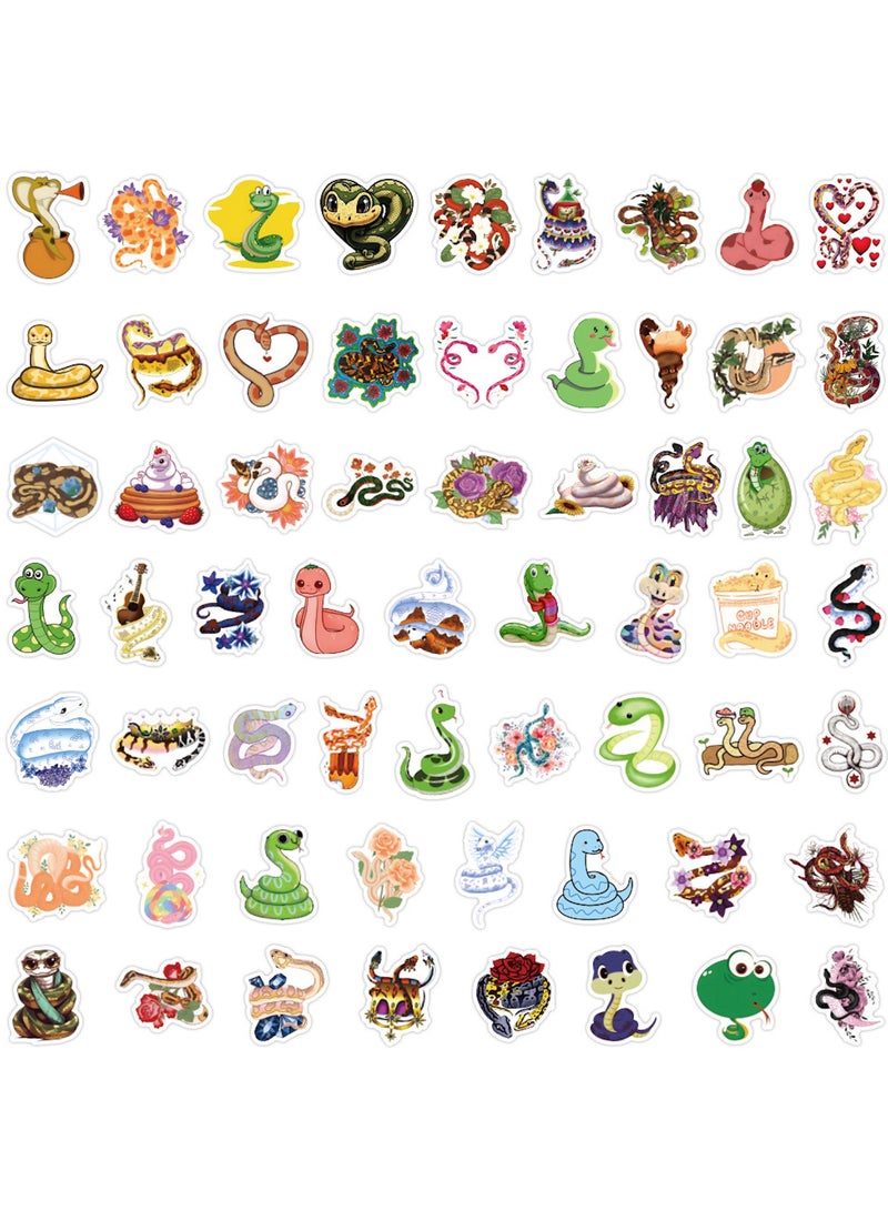 120pcs Snake Stickers for Kids Water Bottles Cute Cartoon Reptile Vinyl Stickers Decals for Laptop Scrapbook Cars Luggage Bike Motorcycle Guitar Bumper Party Favor - Image 2