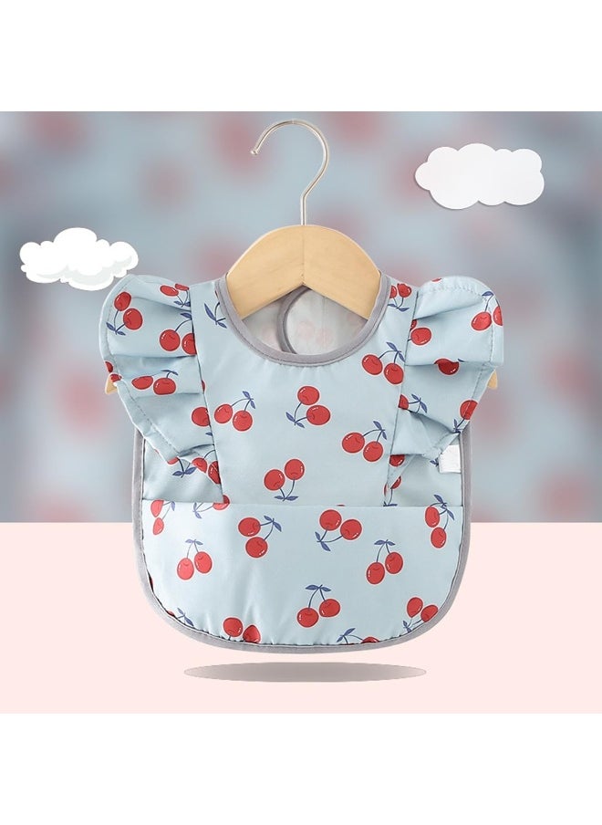 ECVV 2PCS Ruffle Baby Bibs Mess Proof Infant Feeding Bibs with Catch-all Pocket Waterproof Cute Angel Wings Baby Smock Bib for 6-48 Months Toddlers - pzsku/ZC626B70DC9A3E5B189B4Z/45/_/1738147129/7dcb7128-6c74-492f-a48f-4601b6656b4e