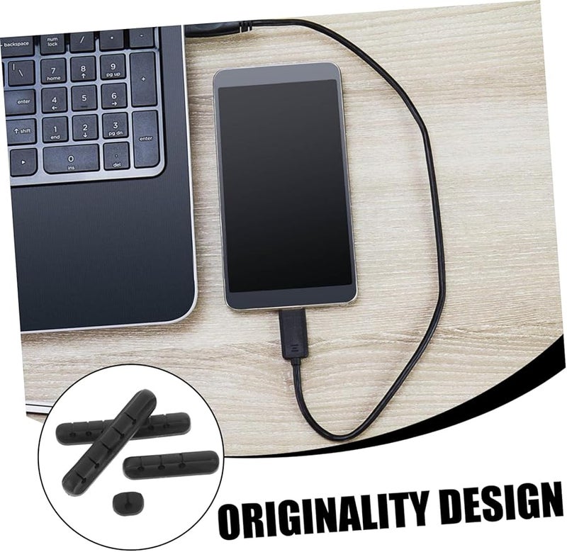 4Pcs Self Adhesive Cable Clips Wire Management Holders For Home Office USB Power Cables Cord Organizer White - Image 5