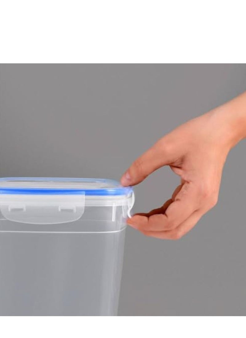 Dunya plastic BPA free rectangular container box airtight lid can be used for food storage meal prep food storage box in 1900 ml