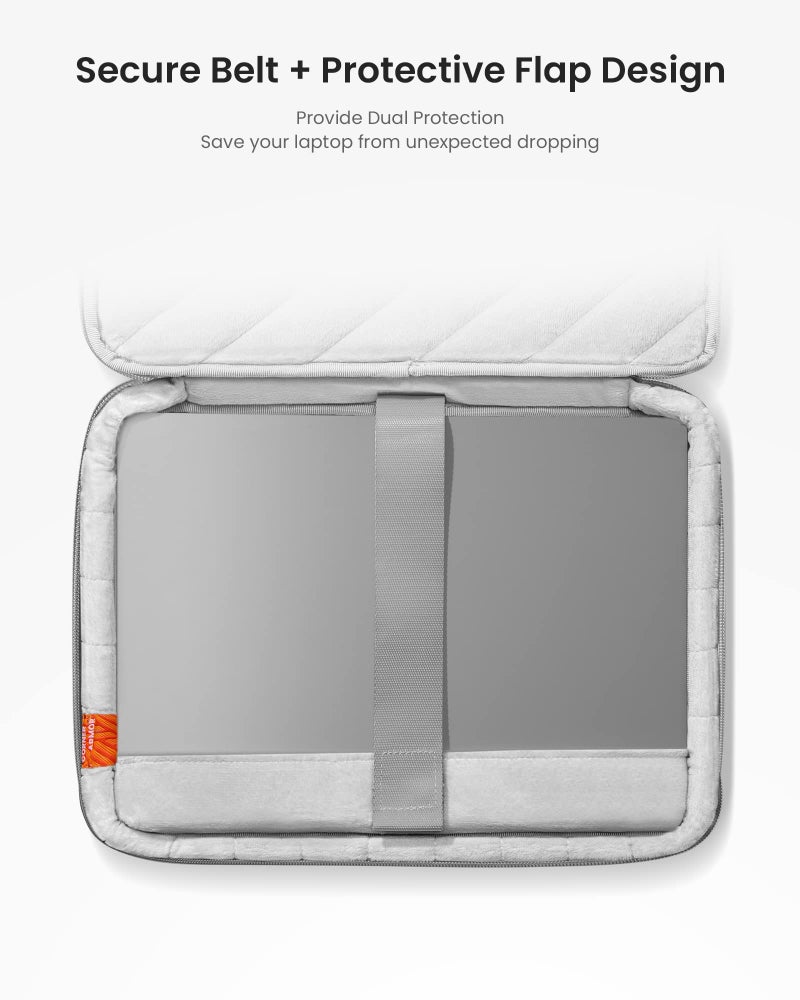 tomtoc 360 Protective Laptop Sleeve for 13-inch MacBook Air M3/A3113 2024, M2/A2681, M1/A2337, MacBook Pro M2/A2686, M1/A2338, Water-Resistant Accessory Case Bag for 13-inch iPad Pro M4/iPad Air M2 - Image 3