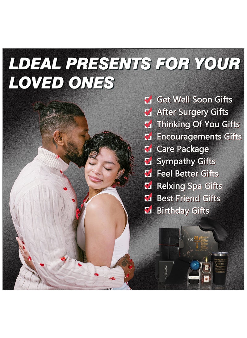 MissTiara - Gift Baskets for Men - Birthday Gift Box Set Contains 12 Items Inspirational Gifts Relaxing Spa Treatment Packages for Men Friendship Friend Gifts for Men - Image 1