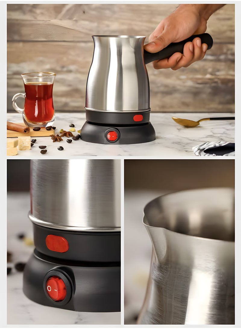 BIG MAX 800 Watt Electric Turkish Coffee Maker with 800ml Capacity, Turkish Coffee Machine / Pot at Home Office - Image 3
