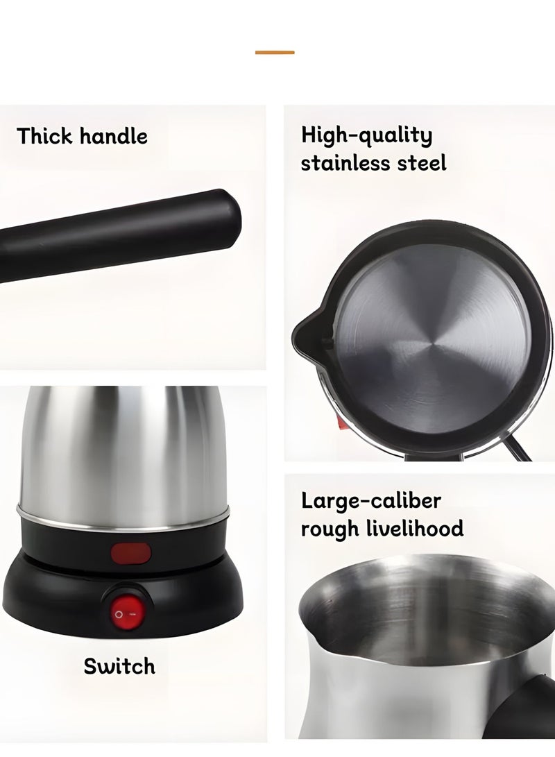 BIG MAX 800 Watt Electric Turkish Coffee Maker with 800ml Capacity, Turkish Coffee Machine / Pot at Home Office - Image 5