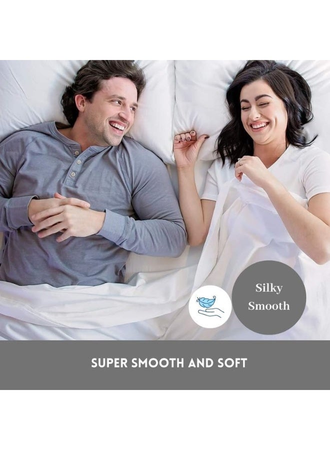 DreamFit DreamComfort Microfiber StaDry Technology Cooling Bed Sheets with Elastic Corner Straps for Adjustable Bed Extra Deep Pocket up to 20 inch Crafted in USA Split Head King Sheet Set Sage - Image 3