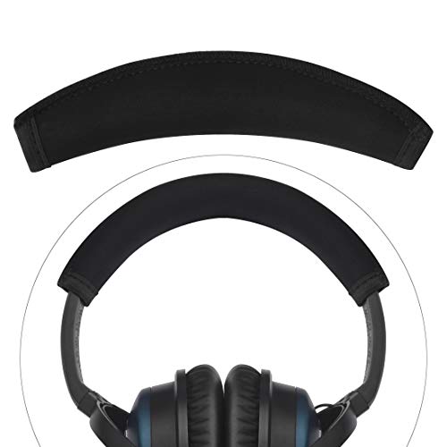 Linkidea Headband Protector Compatible with Bose QuietComfort QC45/ QC35/ QC25/ QC15 Headphones, Replacement Headband Cover, Flex Fabric Head Pad Easy DIY Installation (Black) - Image 1