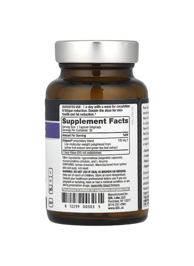 Quality of Life Quality of Life, Oligonol®, 100 mg , 30 Vegicaps  - Image 2