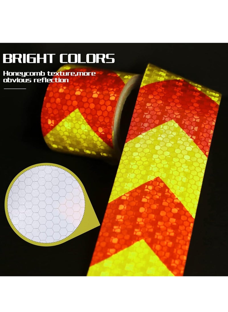 SYOSI Reflective Safety Tape 2 Rolls 3m x 5cm Waterproof Reflective Safety Tape High Visibility Reflector Tape Reflective Security Marking Warning Tape for Vehicles Trucks  - Image 2