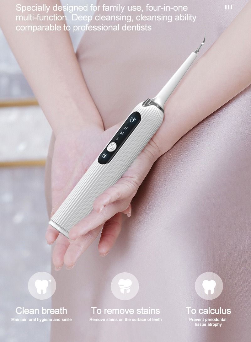 عام سونيك سكالر، مزيل الجير، أدوات العناية بالأسنان سكالر كهربائي للخيط (أبيض) - Image 3