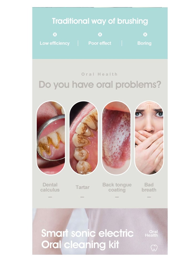 عام سونيك سكالر، مزيل الجير، أدوات العناية بالأسنان سكالر كهربائي للخيط (أبيض) - Image 4