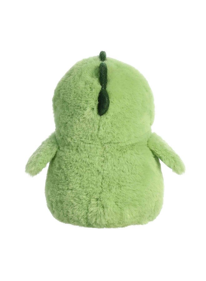 Aurora® Playful Pompom Penguin™ Dino Stuffed Animal - Vibrant Companions - Endless Fun - Green 7 Inches - Image 4