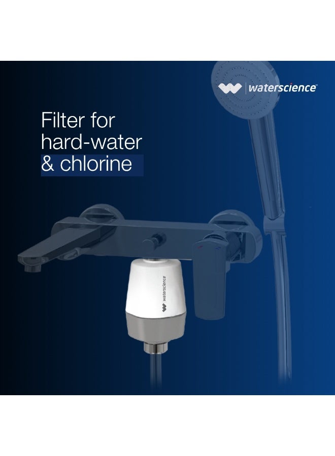 ووتر ساينس فلتر الدش اليدوي لإزالة الكلور والماء العسر | لشعر وبشرة أفضل - Image 4