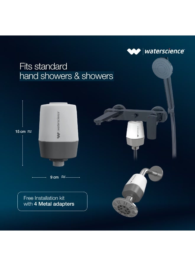 فلتر الدش اليدوي لإزالة الكلور والماء العسر | لشعر وبشرة أفضل