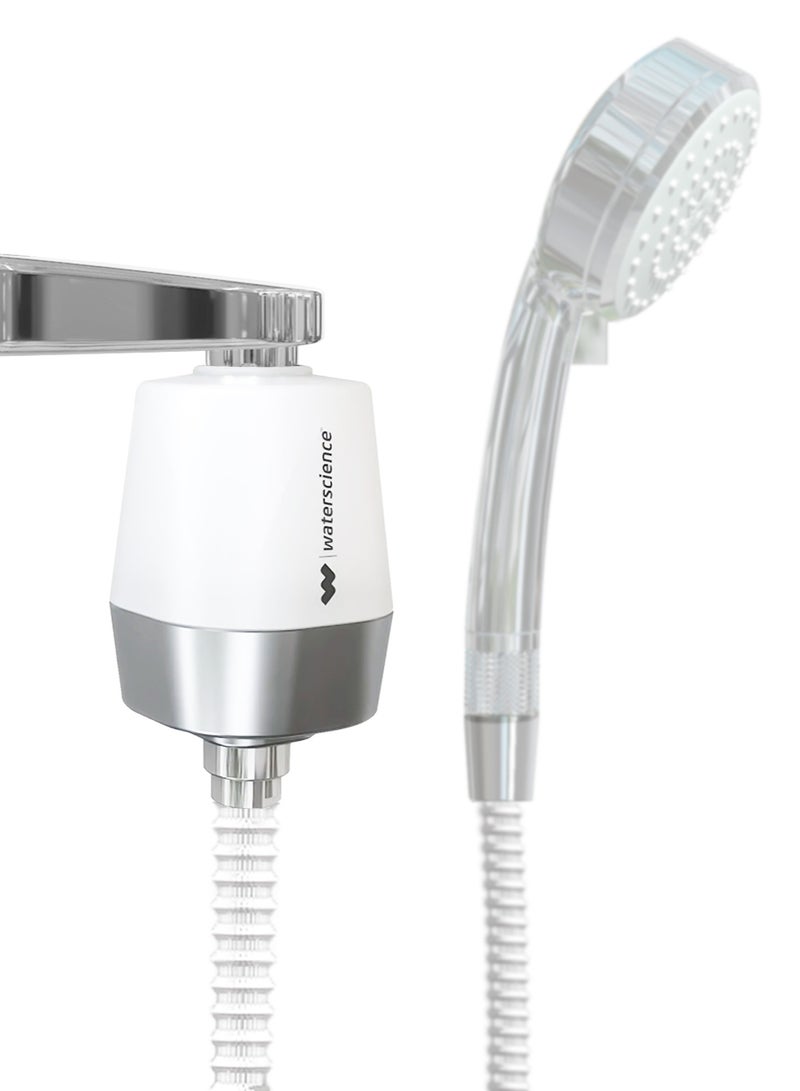 ووتر ساينس فلتر الدش اليدوي لإزالة الكلور والماء العسر | لشعر وبشرة أفضل - Image 1