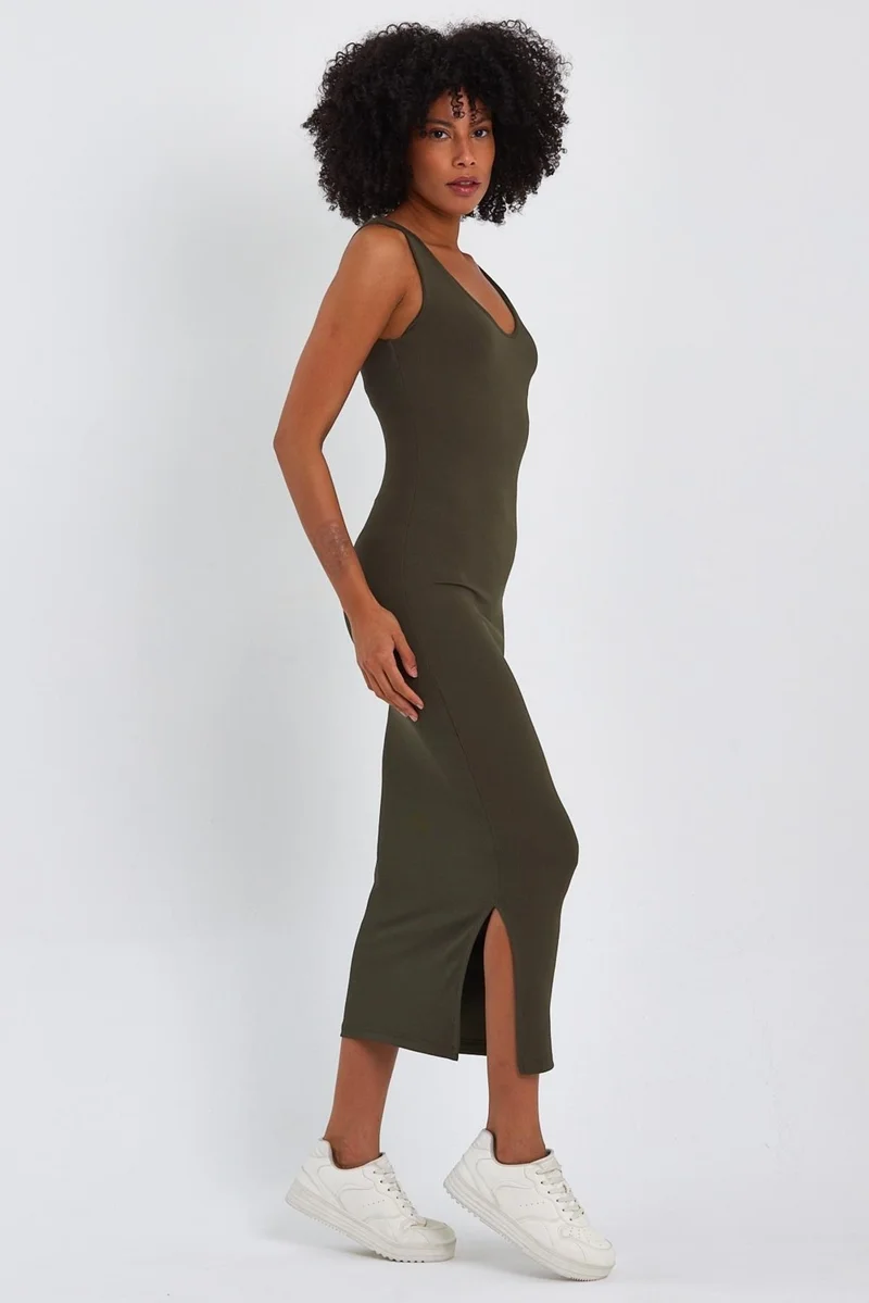 الكسندر جاردي Ribbed Tank Midi Dress