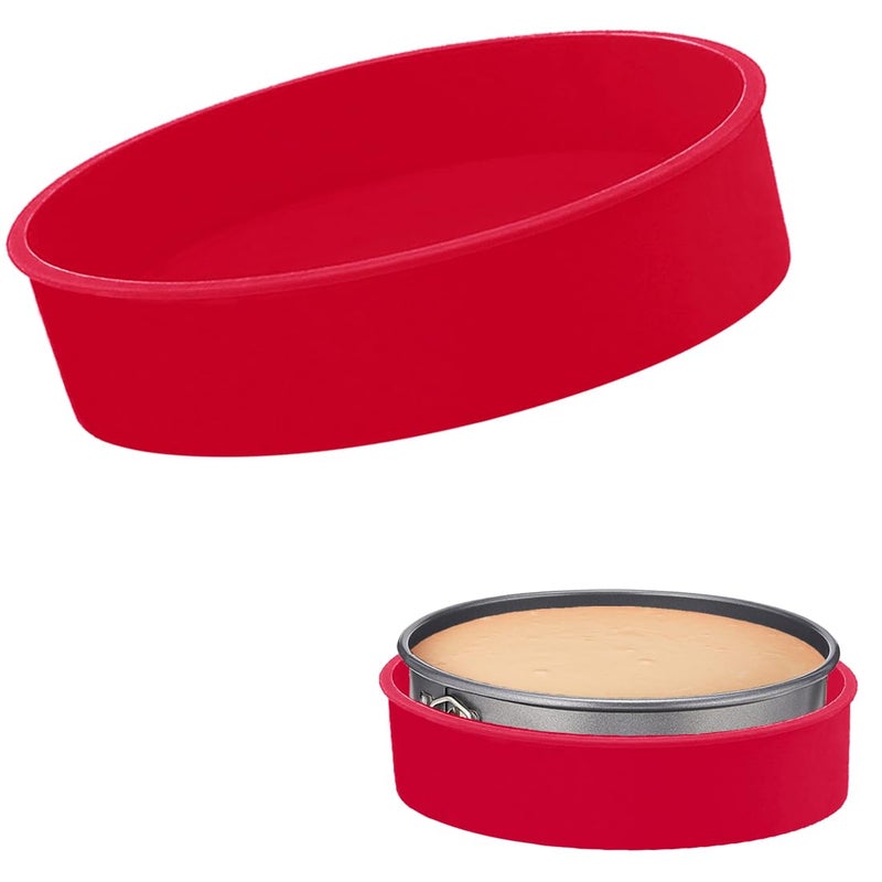 GBYAN Silicone Springform Cheesecake Pan Protector for 9'',9.5'' Round Springform Pan, Cheesecake Water Bath Protector, Baking Accessories Preventing Water from Entering, 10 inch - Image 1
