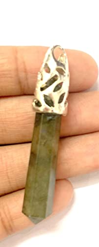 CRYSTALMIRACLE Labradorite Pendant Crystal Gemstone Healing Fashion Accessory Handcrafted - Image 1