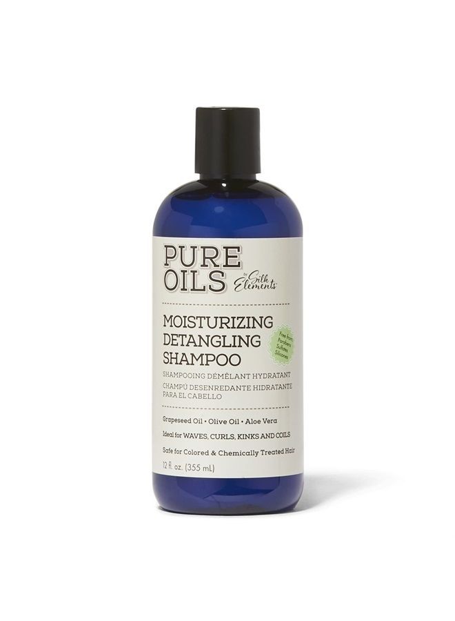 Silk Elements Pure Oils Moisturizing Detangling Shampoo,12fl.OZ(355 ml) 