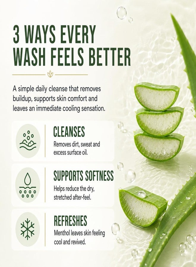 Aromatic Aloe Vera Foaming Face Wash for Hydrated, Soft & Fresh-Looking Skin | Removes Dirt, Sweat, Pollution Residue & Excess Oil | Cooling Menthol, Botanical Extracts, Ready-to-Use Rich Foam | Daily Face Cleanser for All Skin Types | 150ml - Image 3