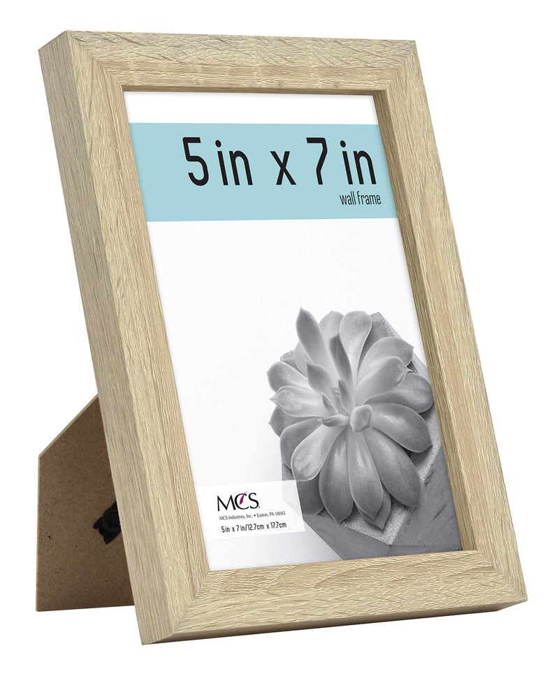 MCS Gallery Essential Picture Frames  Photo Gallery Wall Frame Set with 4 x 6 Inch  5 x 7 Inch  and 8 x 10 Inch Frames  Natural Woodgrain  15 Piece - Image 2