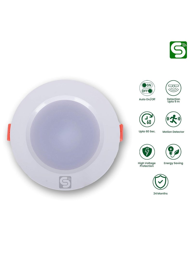 ESYSENSE ESYSENSE ESYL05EX7W 7W Microwave Motion Sensor Downlight Auto ONOff LED Ceiling Light ConcealedFalse Ceiling Light 6500K Cool White EnergySaving Smart Light  - Image 3