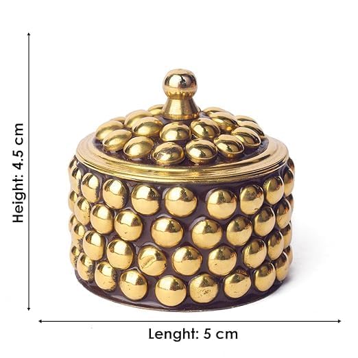 Awadh Sindoor Dani Sndoor Box Kumkum Box Sindoor Dibbi Puja Articles Gifting Sindoor Dibbi Kumkum Box Kumkum Holder Ideal for Gifting Decoration Sindooe storage box - Image 3