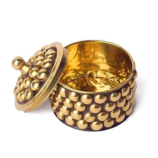 Awadh Sindoor Dani Sndoor Box Kumkum Box Sindoor Dibbi Puja Articles Gifting Sindoor Dibbi Kumkum Box Kumkum Holder Ideal for Gifting Decoration Sindooe storage box - Image 1