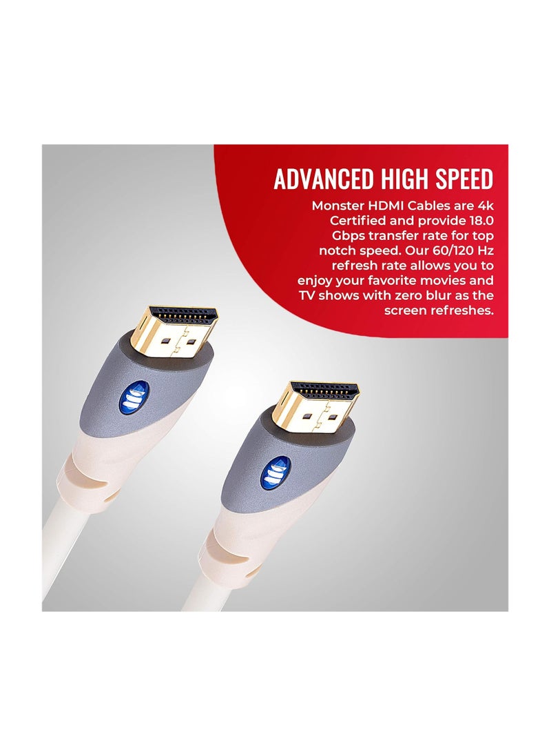 Monster - Monster 122948-00 Monster Essentials Ultra Hd 4K Hdmi Cable 8Ft - (Pack Of1) - Image 1