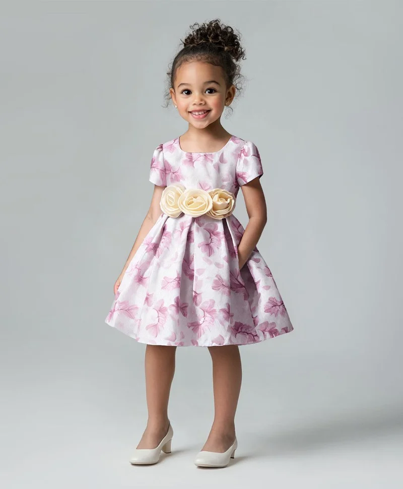 مارك وميا فستان حفلات مطبوع بالزهور من مارك وميا - وردي