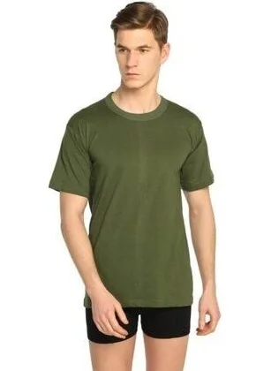 Seher Yıldızı Morning Star 100% Cotton 3-Pack Men's Undershirt/Flare 0003 Khaki