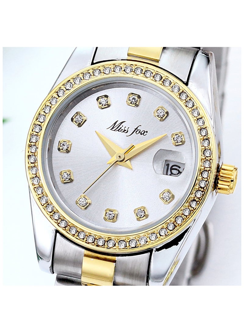 MISS FOX Women's Stylish and Versatile Stainless Steel Waterproof Quartz Watch - Image 2