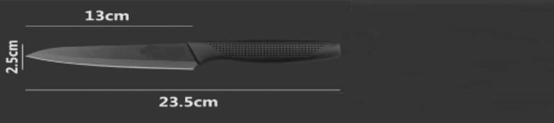 DORMICO Kitchen Paring Knife 51 inch Fruit Peeling Knife Black Coated High Carbon Stainless Steel Ultra Sharp Cooking Knife for Kitchen Cooking Black Pack of 1 - Image 3