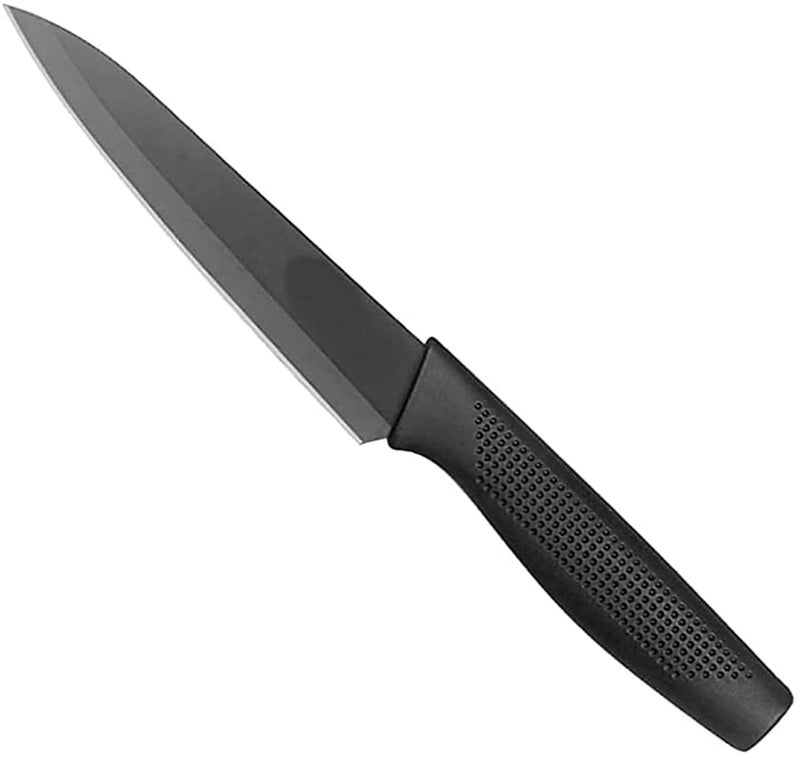DORMICO Kitchen Paring Knife 51 inch Fruit Peeling Knife Black Coated High Carbon Stainless Steel Ultra Sharp Cooking Knife for Kitchen Cooking Black Pack of 1 - Image 1