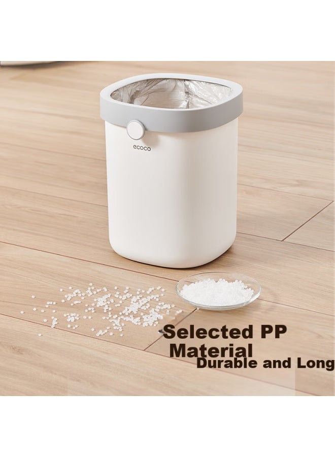 cocoa Yikeke 16l Trash Can With Automatic Lid, Waste Bin For Home, Bathroom, Living Room, Bedroom, Kitchen, E24254 Yellow - Image 4
